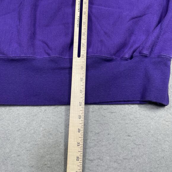 VTG Champion Sweatshirt Womens XL Purple Reverse Weave 90s Crewneck Oversized - Picture 7 of 9